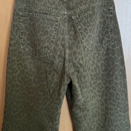 Animal print denim jeans, size M / 38 / 10