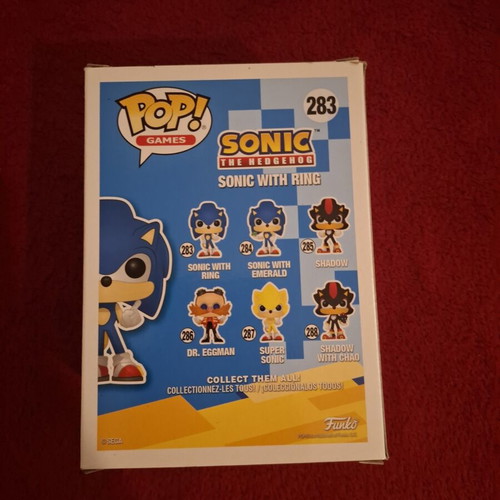 Funko Pop Sonic with Ring 283 like new
