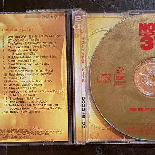 Now That's What I Call Music! 37 double CD like new, 1997 hits
