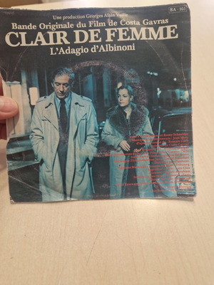 Clair De Femme 7" Vinyl Single used, Jean Musy soundtrack 1979