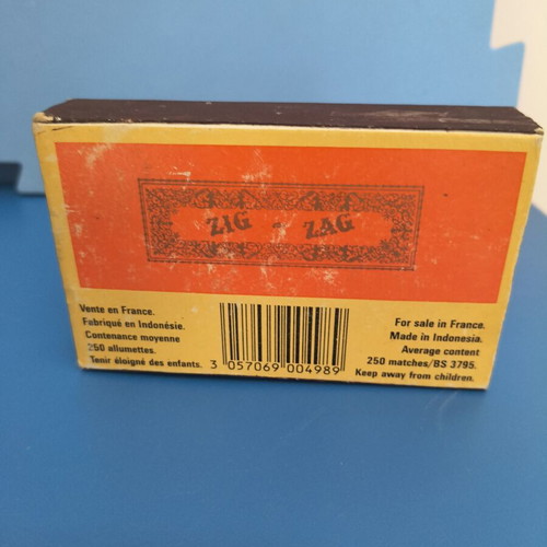 Zig-Zag Allumettes de Sûreté collectible matchbox