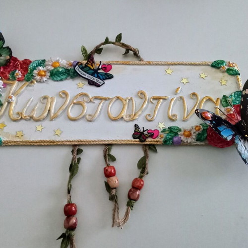 Name sign for girl's room handmade, new