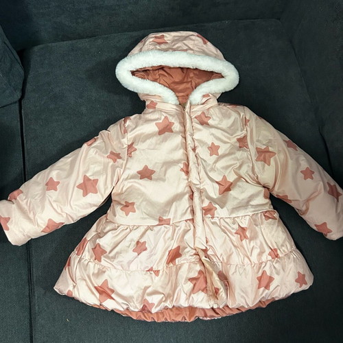 Mayoral pink jacket with stars 18 months like new, 86cm