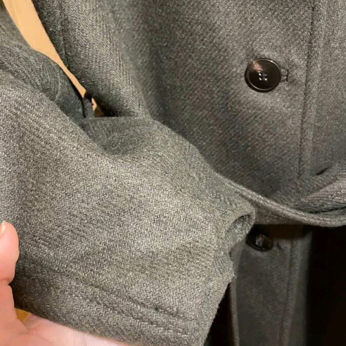 Zara wool coat with leather collar like new, size XS
