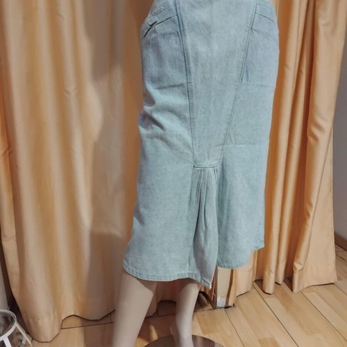 Vintage stonewashed denim skirt No 50, new, 80s style