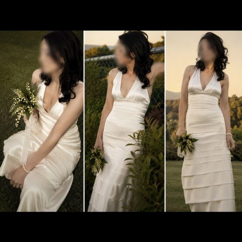 BCBGMAXAZRIA Vintage wedding dress off white ivory US 2