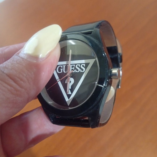 Guess wristwatch, black and white, women's