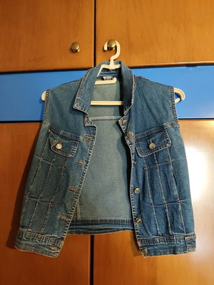 Paranoia women's denim vest used, size S