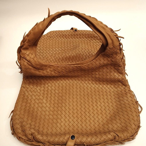 Leather bag beige new with pouch