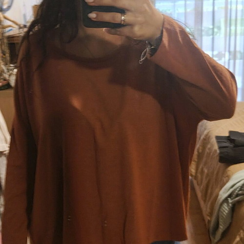 Pink Woman thin camel sweater like new