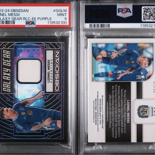 Messi PSA 9 Galaxy Gear Relics card 1/50 like new