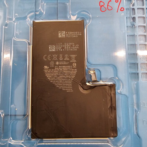 iPhone 15 Pro Max battery used, 86% health