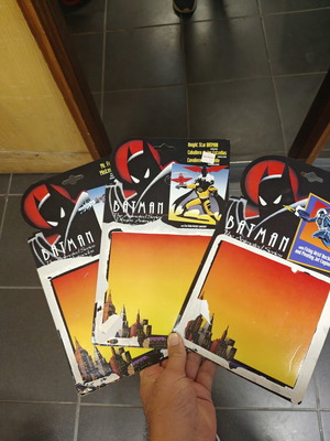Batman animated toy cards like new, σετ 3