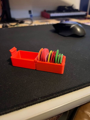 Small guitar pick box made-to-order from PLA bioplastic