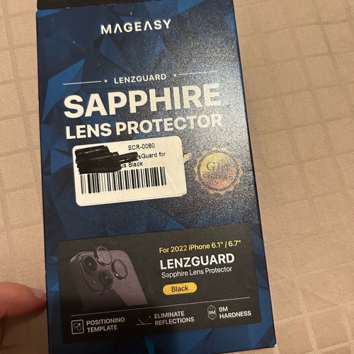 Sapphire lens protector for iPhone 14 camera like new