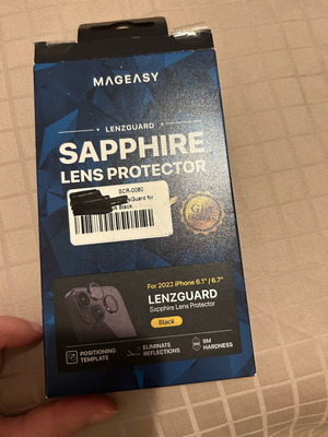 Sapphire lens protector for iPhone 14 camera like new