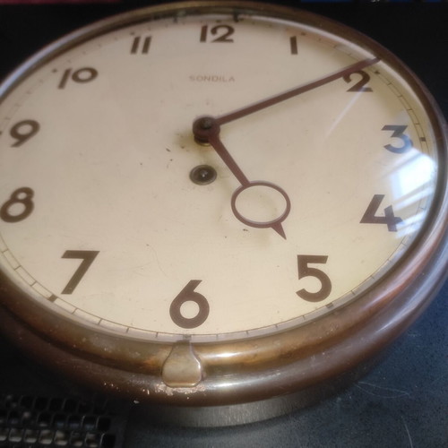 Sondila vintage wall clock used, mechanical, decorative
