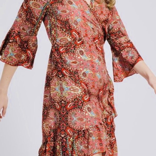 Ble Resort Collection Wrap Mini Dress New