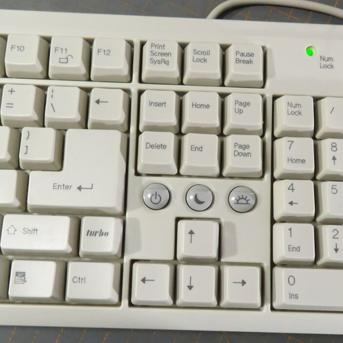 Turbo-X KB-2002E Vintage Keyboard like new, Greek Layout, PS/2