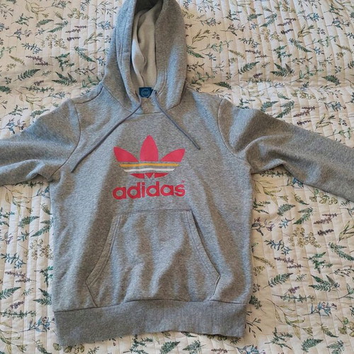 Adidas grey hoodie size M like new