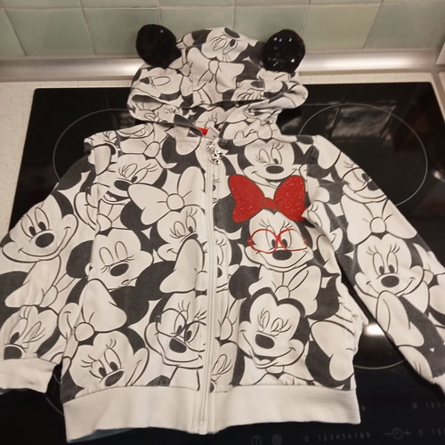 Φούτερ με φερμουάρ και κουκούλα Minnie Original Marines σαν καινούργιο, 5-6 χρόνων