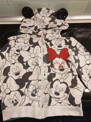Φούτερ με φερμουάρ και κουκούλα Minnie Original Marines σαν καινούργιο, 5-6 χρόνων