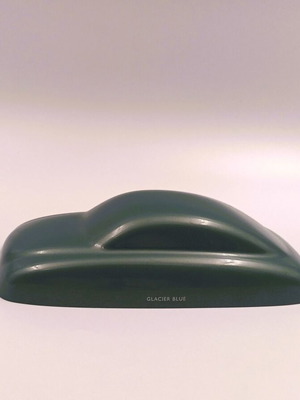 Vintage Car Paint Sample Speed Shape Glacier Blue