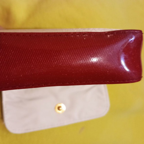 Small Dior toiletry bag used, white and red