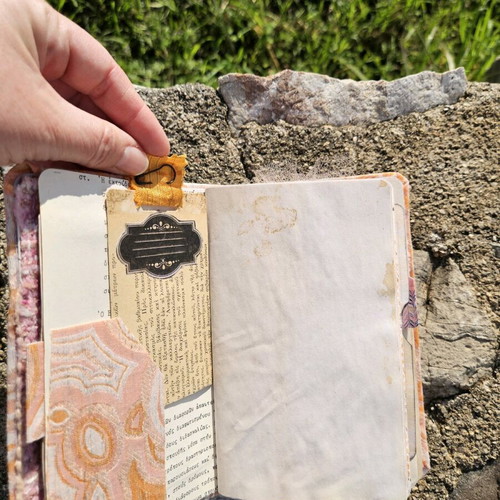 Apricot Lumière handmade notebook