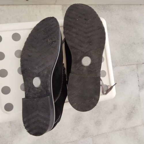 Carlo Pachini women's suede pumps size 39 used, black and grey