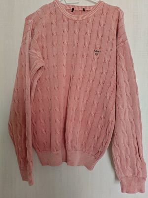 Gant πουλοβερ μεταχειρισμένο ροζ, large, unisex oversized