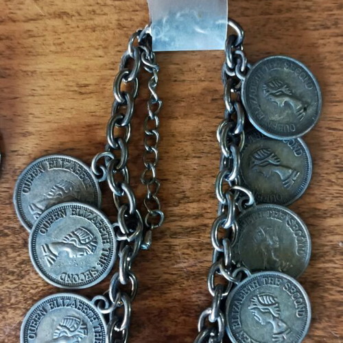 Vintage early 00s bronze bracelets new, set of 2 pieces