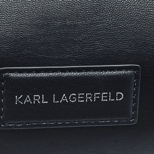 Karl Lagerfeld black leather shoulder bag like new