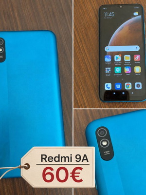 Xiaomi Redmi 9A used, blue, 16GB, Android smartphone