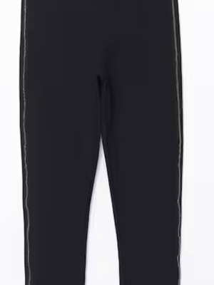 LC Waikiki leggings like new, size M, black with elegant trim