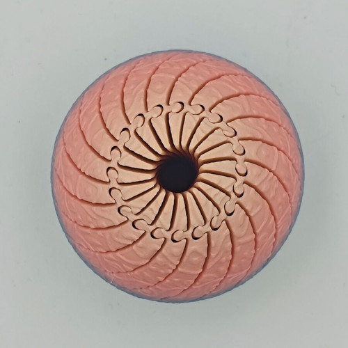 3D Printed Articulated Easter Egg Fidget New Rainbow PLA