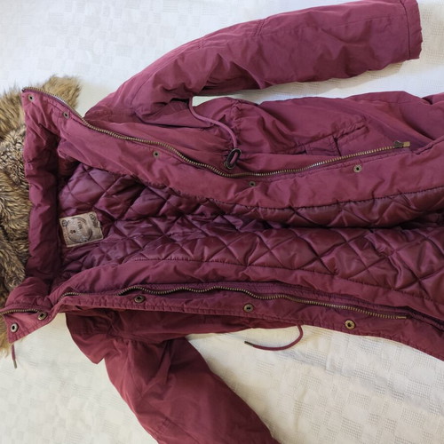 Splendid women's parka jacket size M like new, burgundy