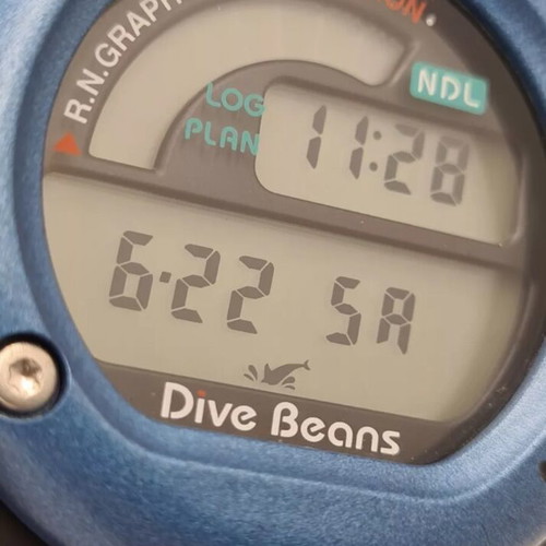 Dive Beans Bism Vintage Diving LCD Watch with Seiko Module, Like New