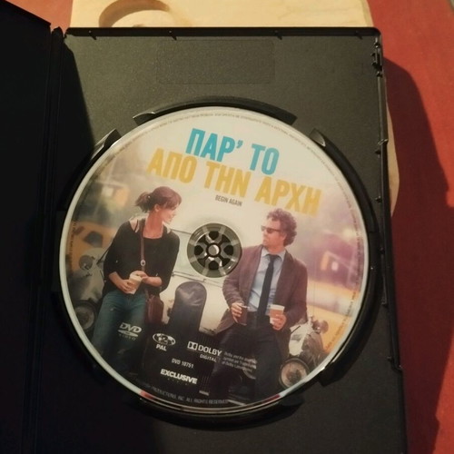 Begin Again DVD like new, Dolby Digital, subtitles, romantic