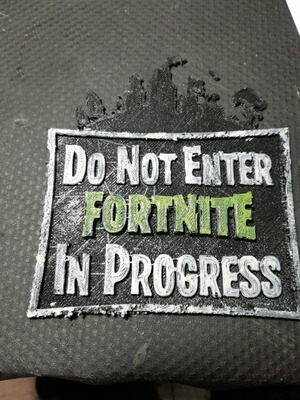 Fortnite logo for door