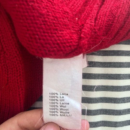 Wool sweater Massimo Dutti red used, size S