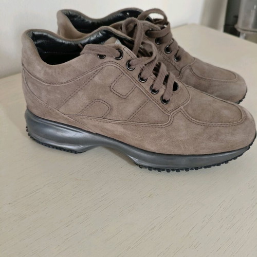 Hogan athletic shoes like new, brown, size 35