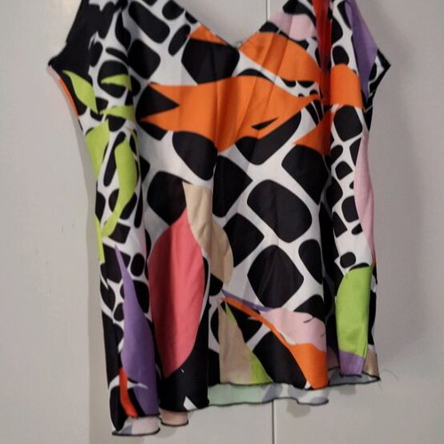 Lingerie Spaghetti Strap Blouse new, black and multicolor