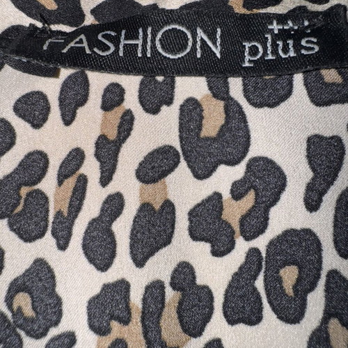Leopard shirt dress Fashion Plus oversize, like new, beige and brown
