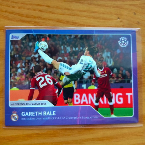Topps Celebrating 30 Seasons UEFA Champions League Gareth Bale card like new
