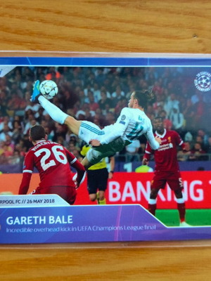 Topps Celebrating 30 Seasons UEFA Champions League Gareth Bale card like new