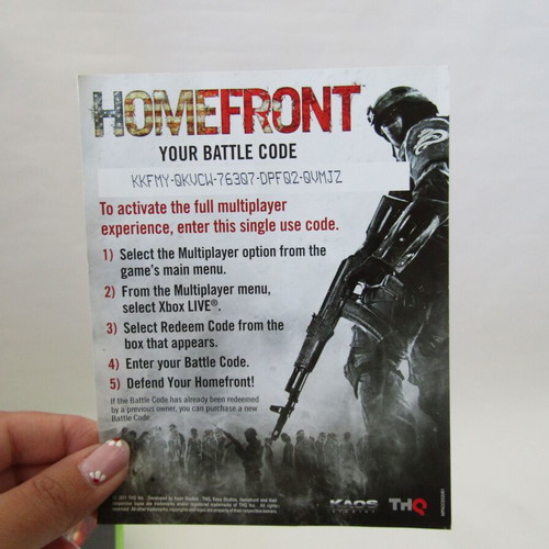 Xbox 360 HomeFront used with manual, plays perfectly
