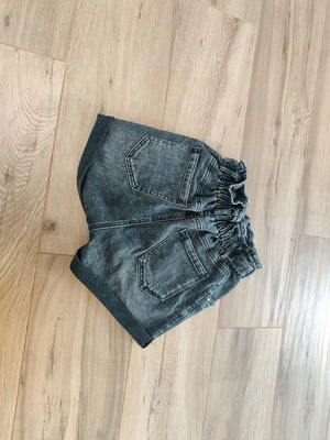 Women's denim shorts high waist gray washed style like new