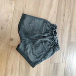 Women's denim shorts high waist gray washed style like new