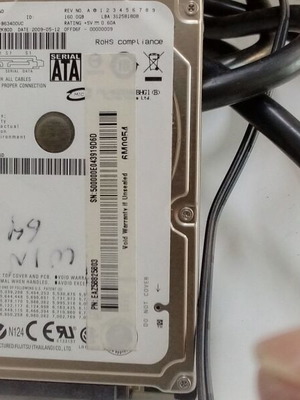 SATA 2.5 Hard Drive 160 GB used